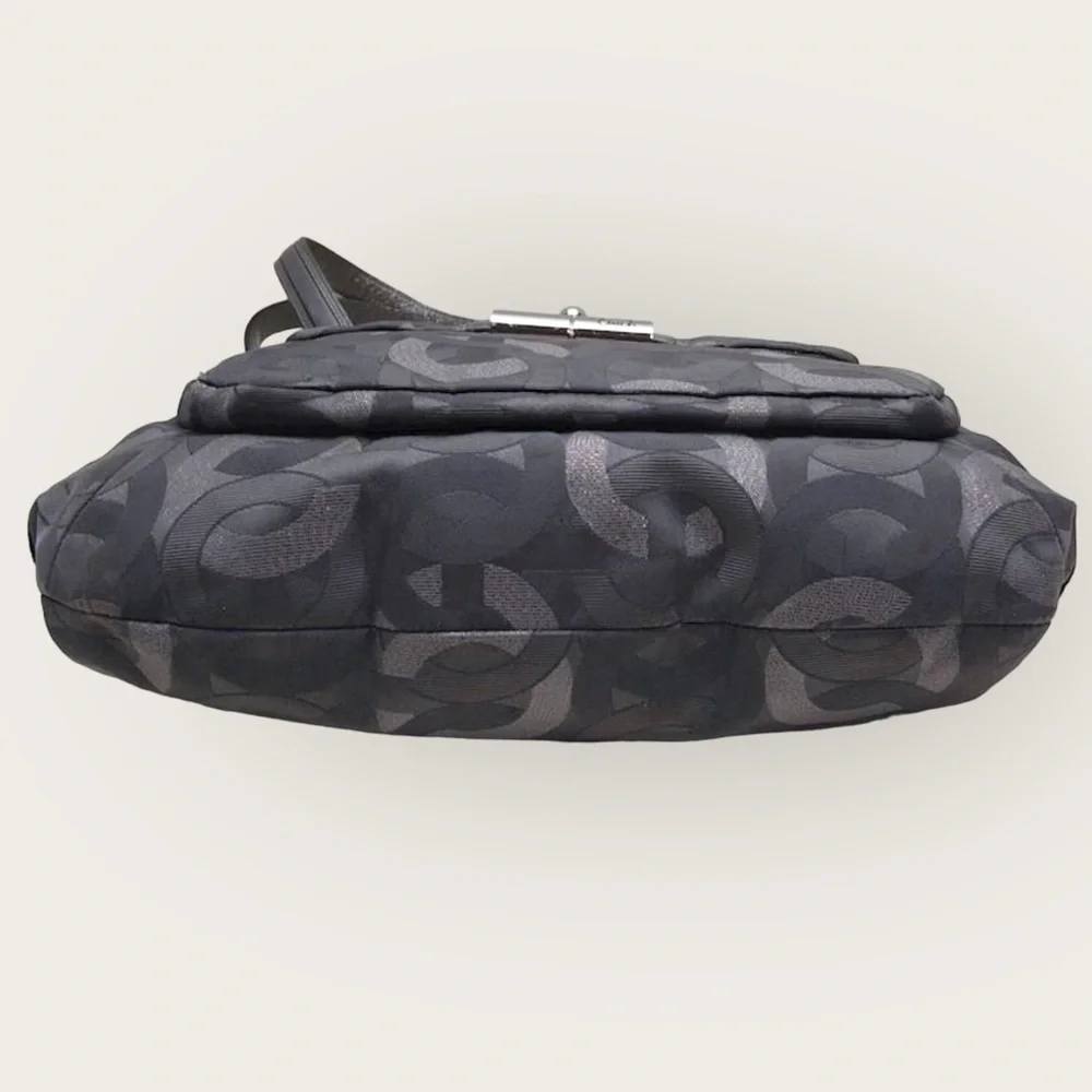 Coach Gray Monogram Hobo Shoulder Bag